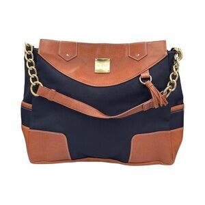 Miche Magda Dark Navy Demi Shell Shoulder Chain Strap Satchel Bag Women's Large